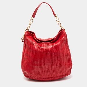Lady Dior Soft Red Lambskin Leather Large Shopper Tote Authenticity card dustbag